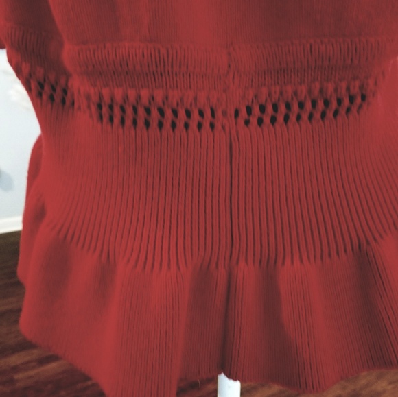 Knit Red Shrug - Picture 4 of 4